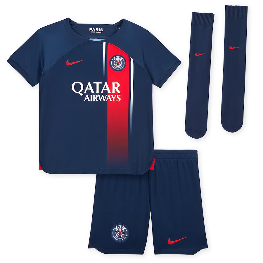 2324-Kids-PSG-Home-Kit.jpg 23/24 Kids PSG Home Kit - Image 1