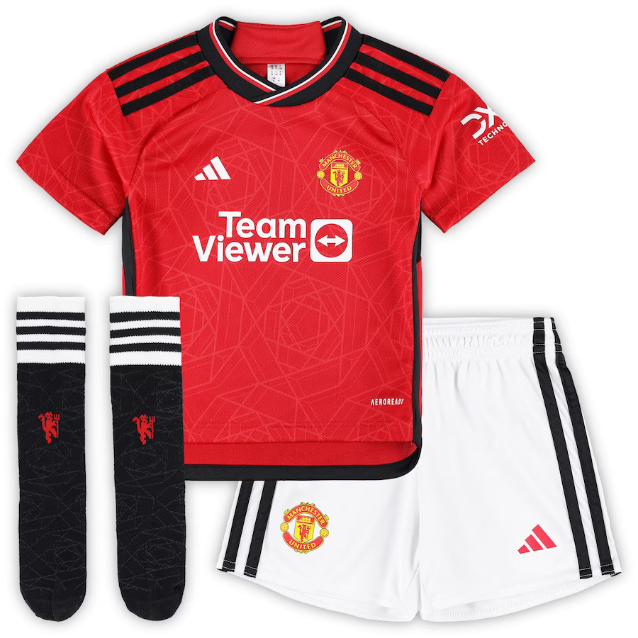 Kids-Home-Kit.jpg 23/24 Kids Man U Home Kit - Image 1