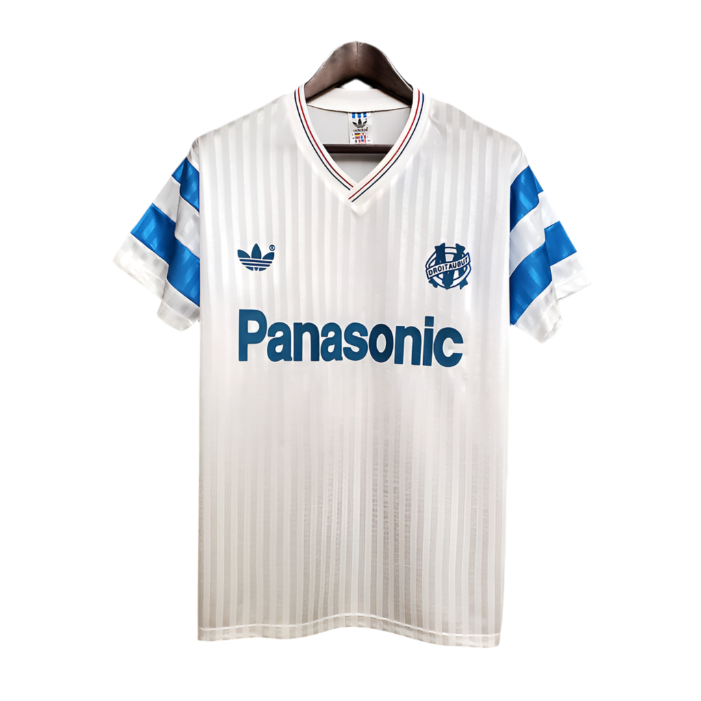 09E1EB03-D06C-430F-B8B2-25DF2D29B68B.png Jersey Marseille Retro 1990 White - - Image 1