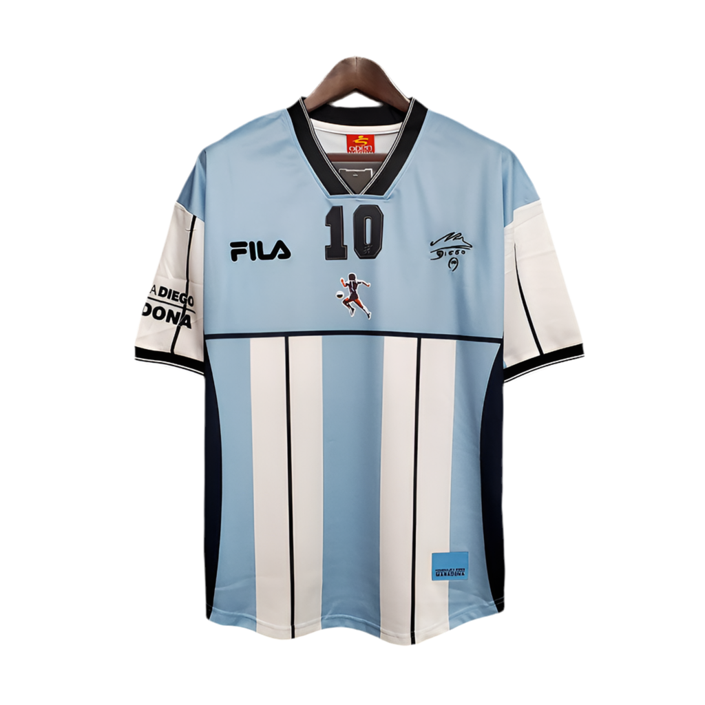 14E0D06E-5B3E-4949-A2DE-F3E6D9823A0F.png Jersey Selection Argentina Retro 2001 Blue and White - Image 1