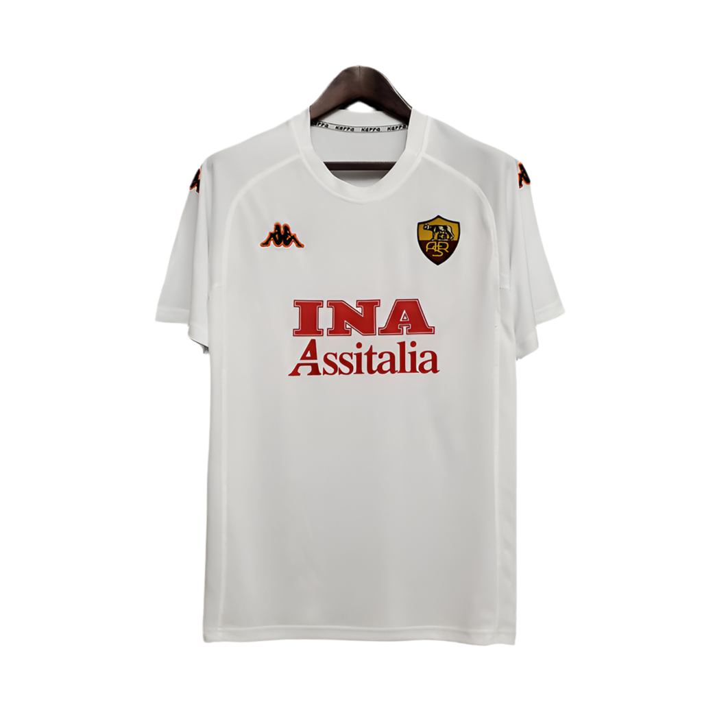 154D68E1-BA99-48A5-A12C-F7C399939639.png Jersey Roma Retro 2000/2001 - White - Image 1