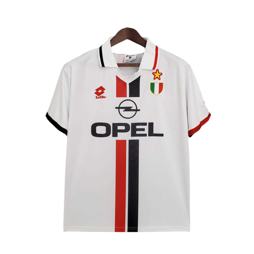 49829210-9D0D-4220-993A-904361E34D65.png Jersey AC Milan Retro 1995/1997 White - Image 1