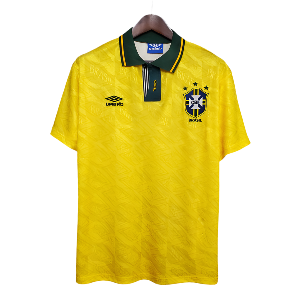 4AB72669-BBBD-4777-A2D6-6466908B6A1C.png Jersey Selection Brazil Retro 1991/1993 Yellow - Image 1