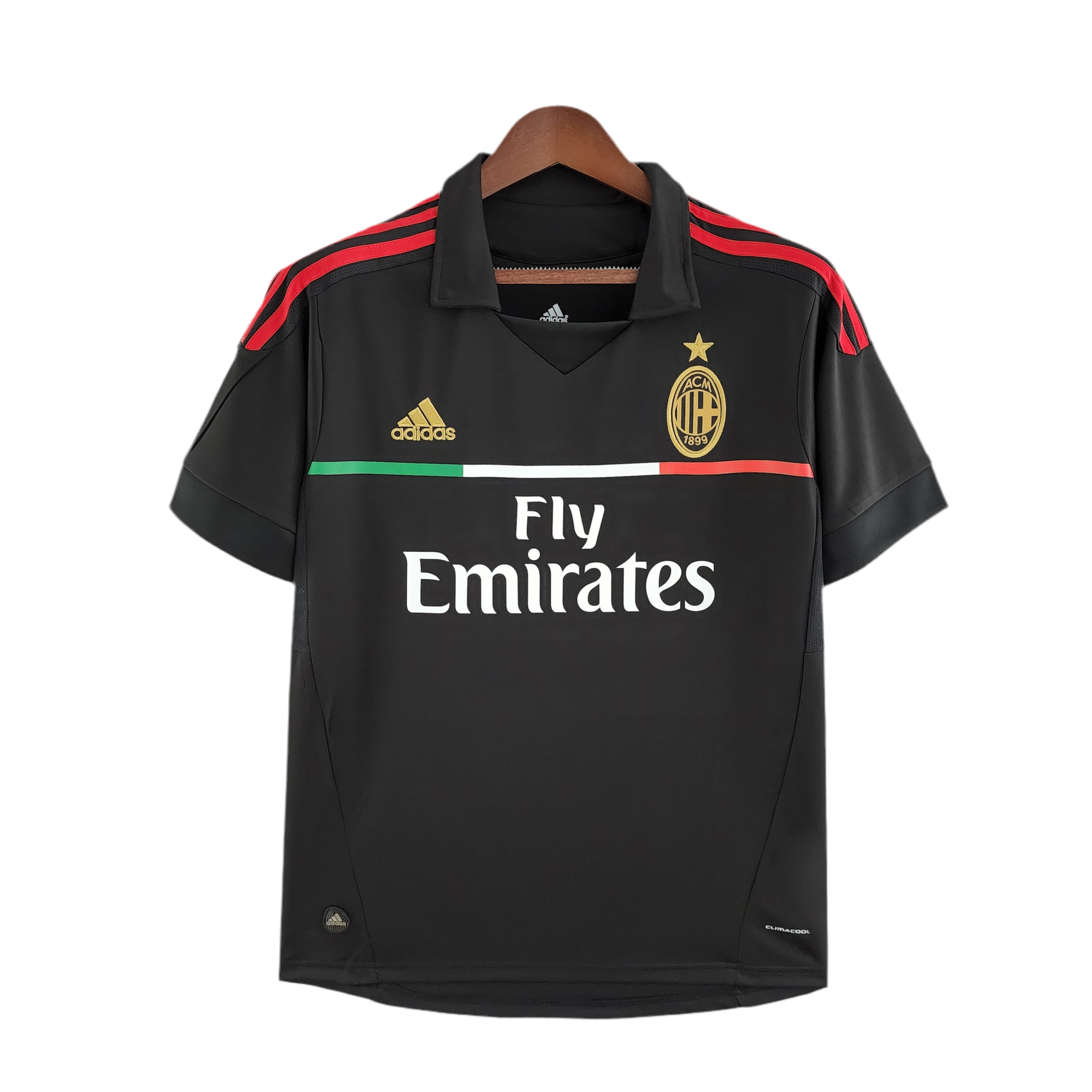 604CB834-E141-4FE5-99EE-C41F43FCFF93.png Jersey AC Milan Retro III 11/12 - Black - Image 1