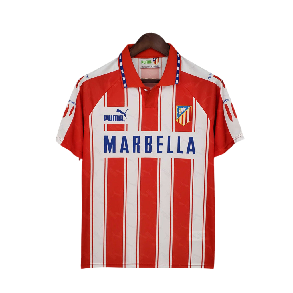 87AAED55-57FD-4AEE-8512-34A70CB401CC.png Jersey Atl??tico de Madrid Retro 1994/1995 - White and Red - Image 1