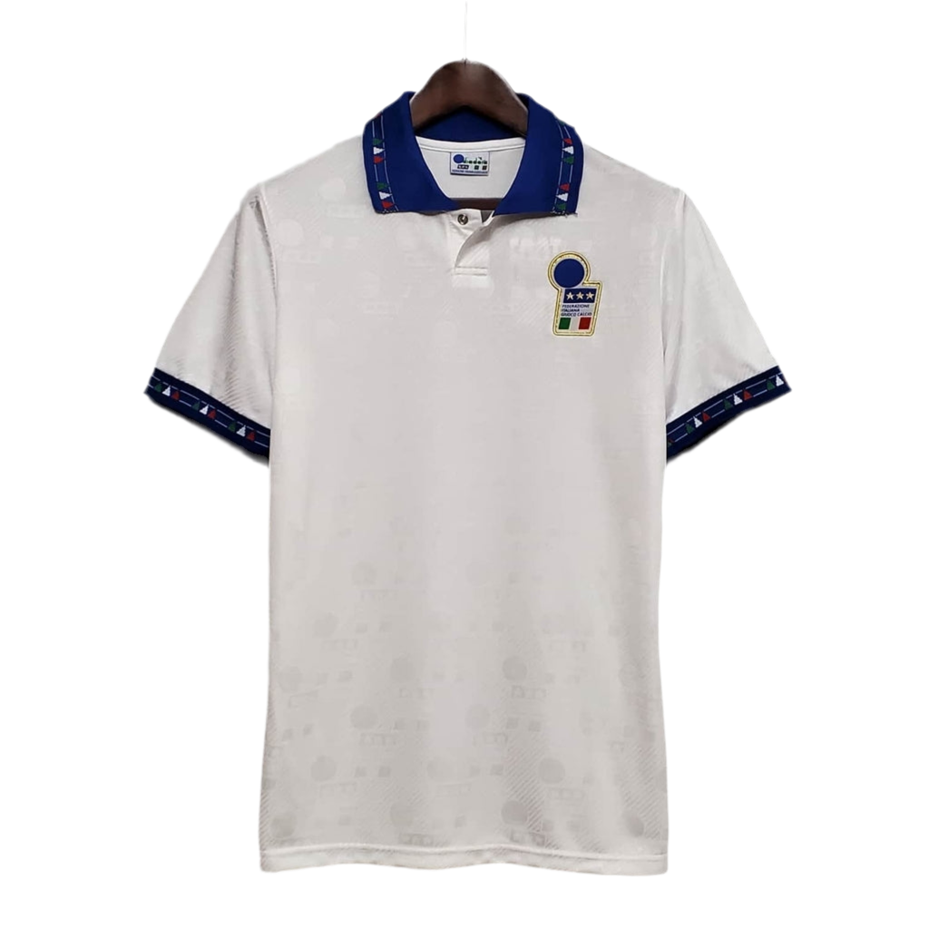 8BA67517-7016-43ED-A412-99E3CAA71AB9.png Jersey Italy Retro 1994 White - Image 1