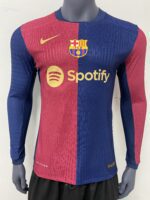 24/25 FC Barcelona Home Long Sleeve Jersey (Player Version)