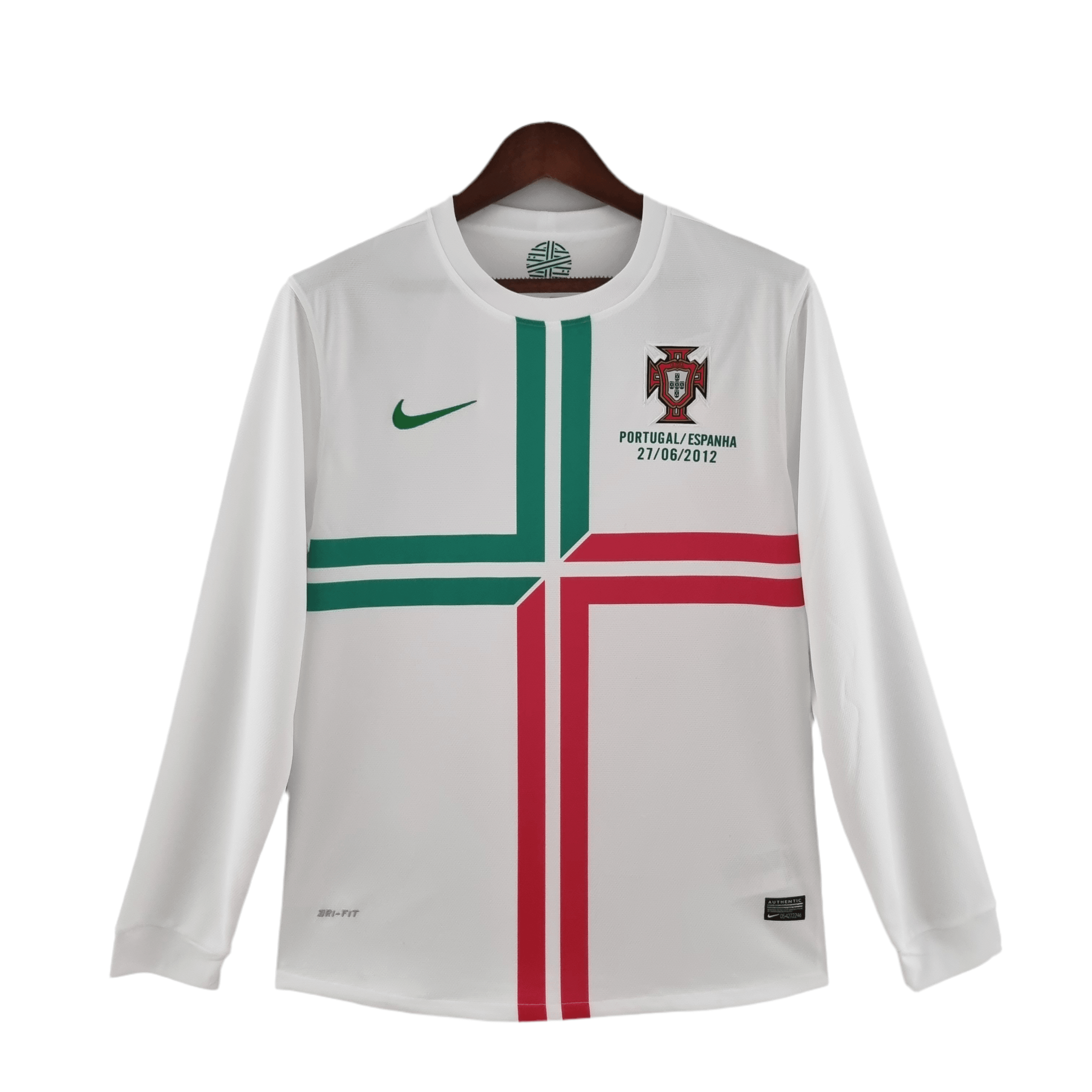 BFCC15C8-F78F-4D3E-90C2-9243D821901C.png Jersey Long Sleeve Retro Portugal II 2012 - White - Image 1