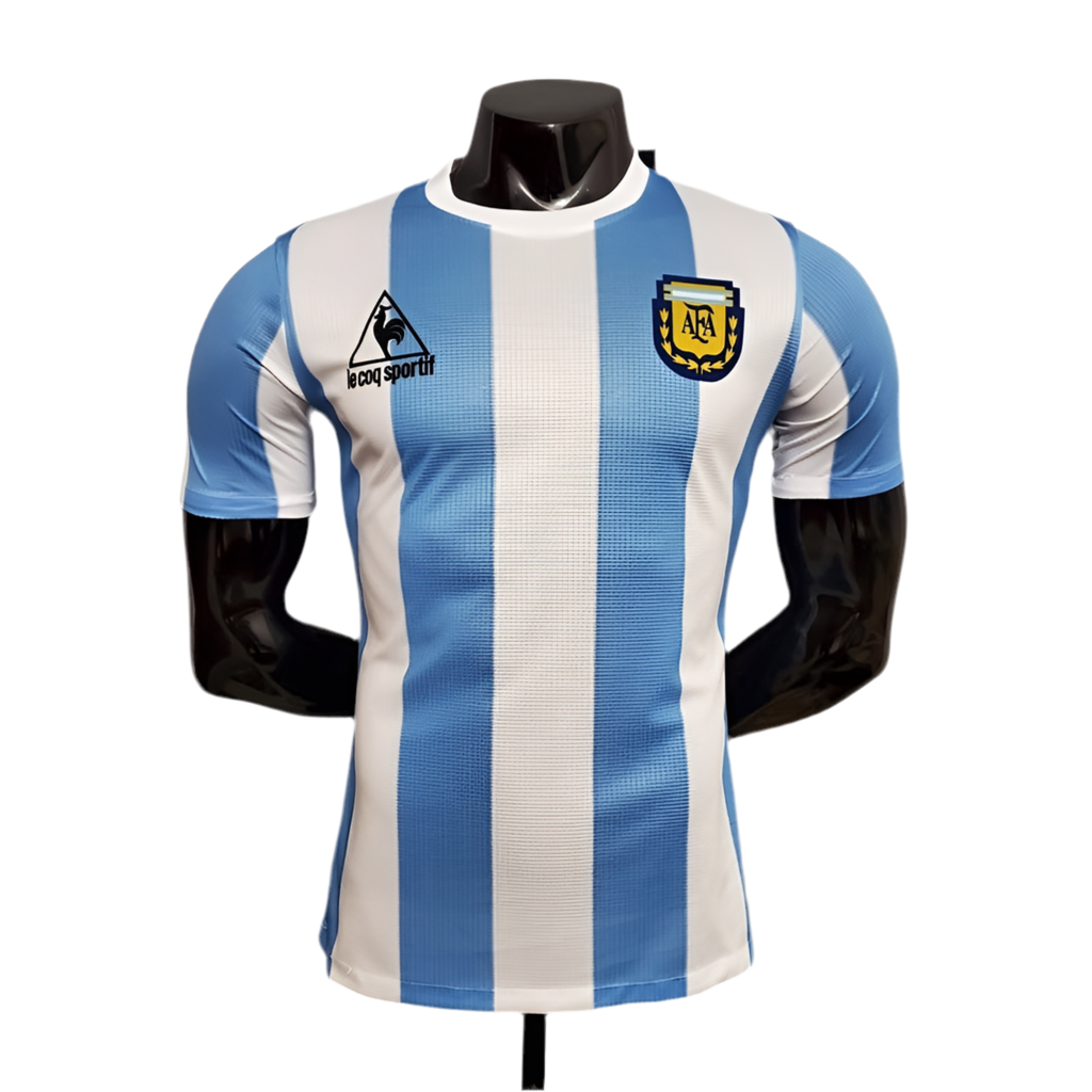 DB352BF2-6D9A-4E1F-977E-61BA9ED0AEC2.png Jersey Argentina Retro 1986 - Blue and White - Image 1