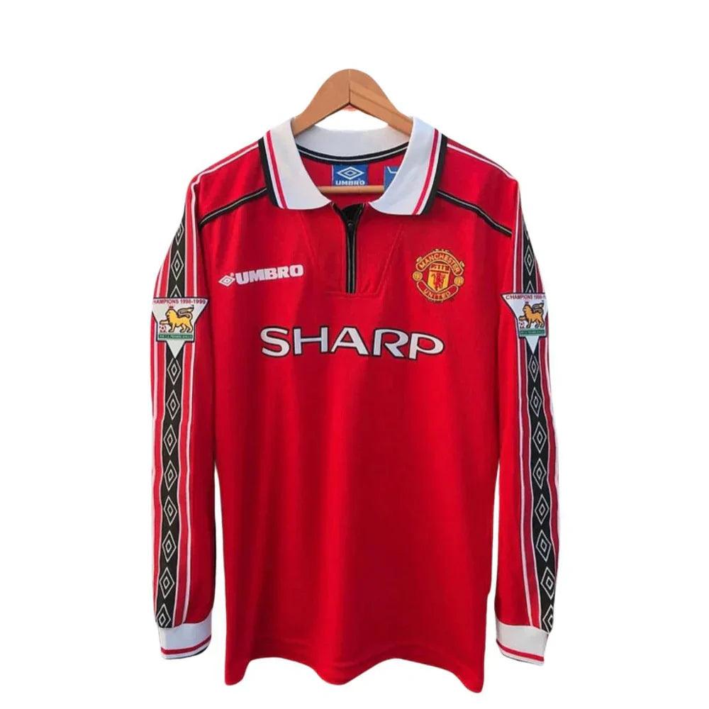 IMG-7419.jpg Jersey Long Sleeve Manchester United 98/99 - Red - Image 1