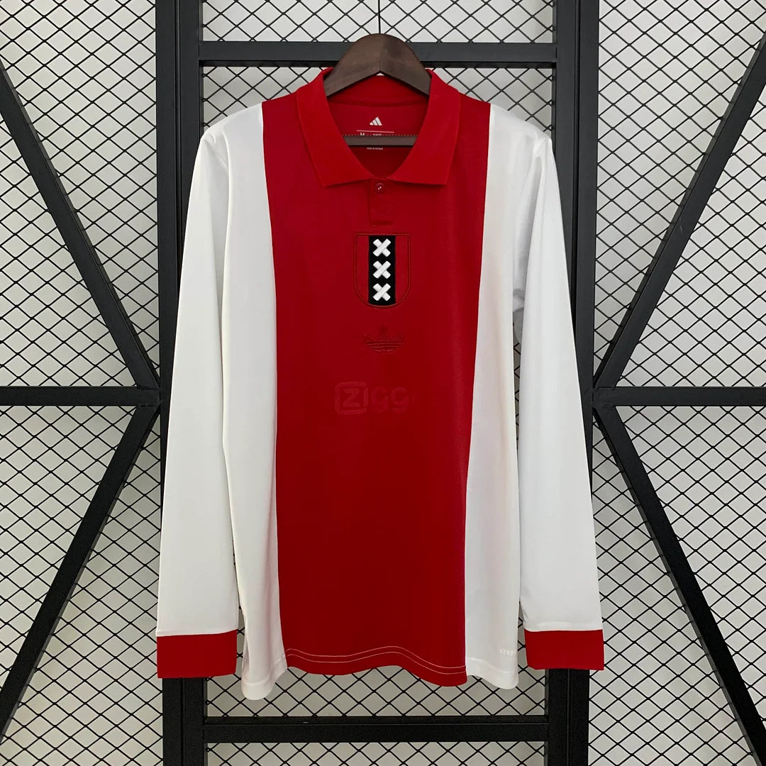 12813d370f312979d41c59507b3eabe0.jpg 2025/2026 Ajax 125th Anniversary Jersey Long Sleeve - Image 1