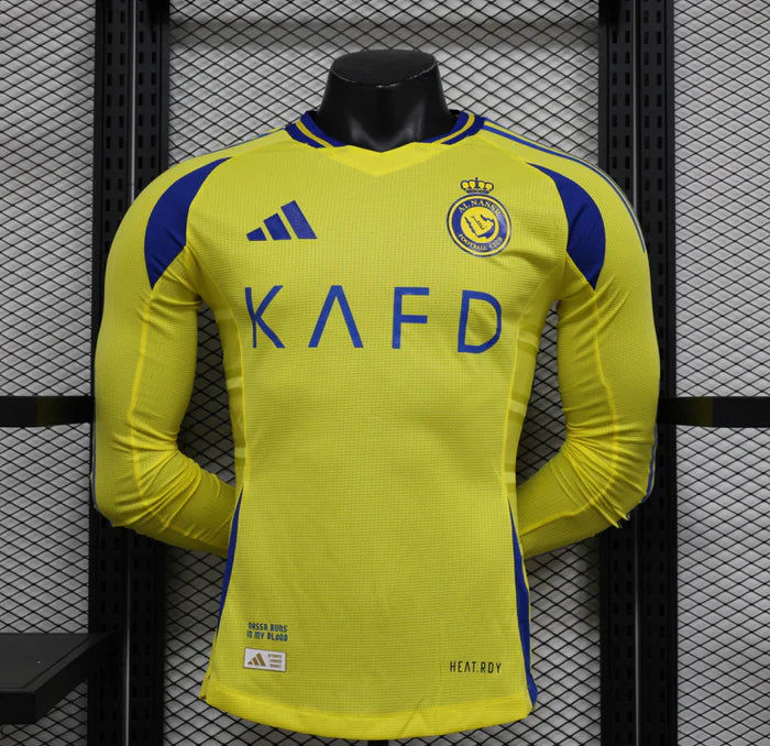 21A9A8D6-7567-4667-A0F9-0A36CBF92A3F.jpg Al Nassr 2024/2025 Home Kit Long Sleeve - Image 1