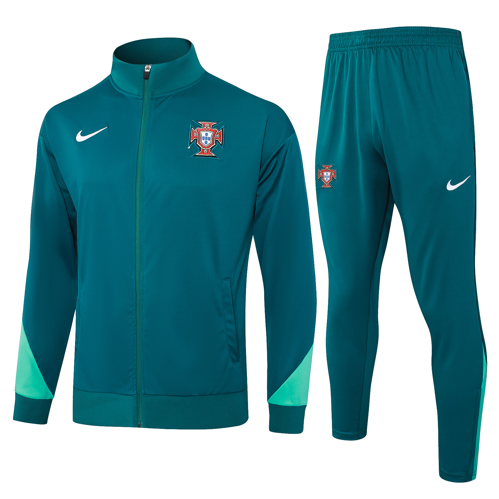 2425长拉葡萄牙绿色.jpg Portugal Jacket Suit 2024/2025 - Image 1