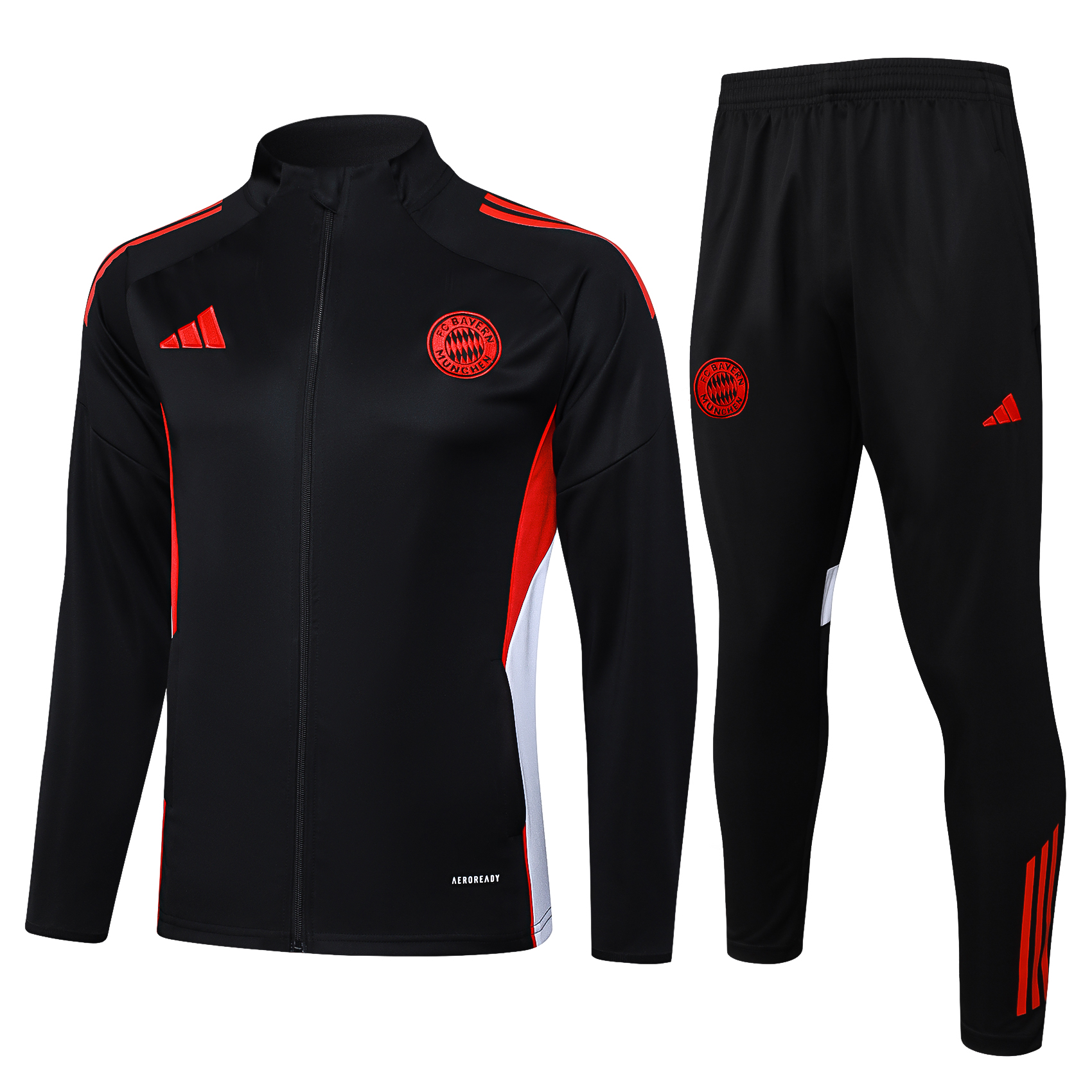 2526长拉拜仁黑色大小.jpg Bayern Munchen Kids Jacket Suit 2025/2026 - Image 1