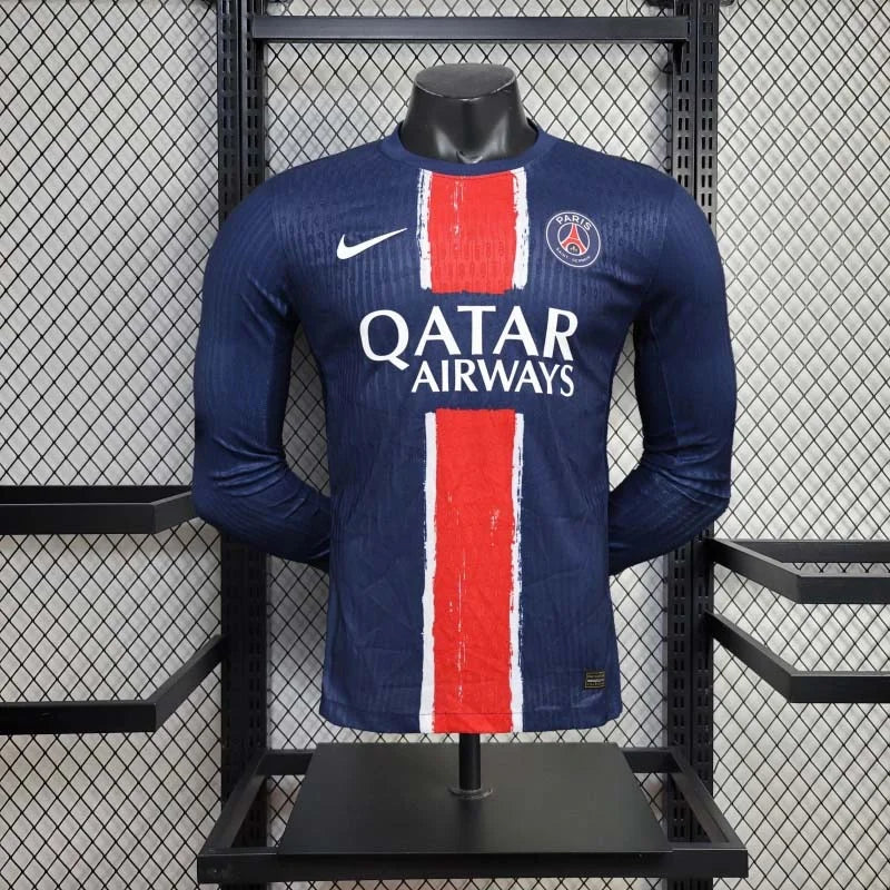 25d80c630e58cd8937bc1fcd6870a8ce.jpg 2024-2025 PSG Paris Saint-Germain Home Long Sleeve - Image 1