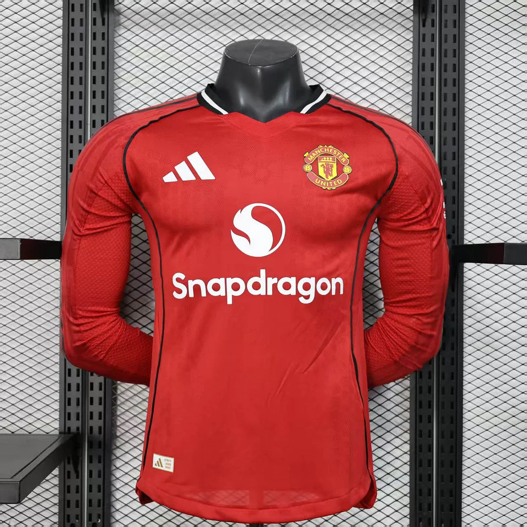 268c7af21499ed64315e90de617dc8f7.jpg 2025/2026 Manchester United Home Long Sleeve - Image 1