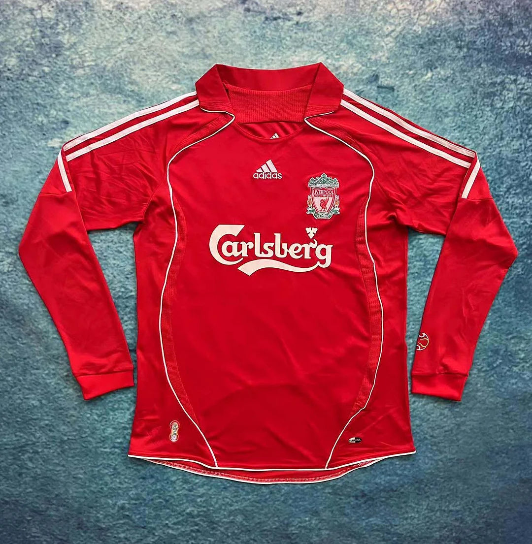 2adecb28846a29fe81f078747c24ec16_1.jpg 2006-2007 Retro Liverpool Home Jersey Long Sleeve - Image 1