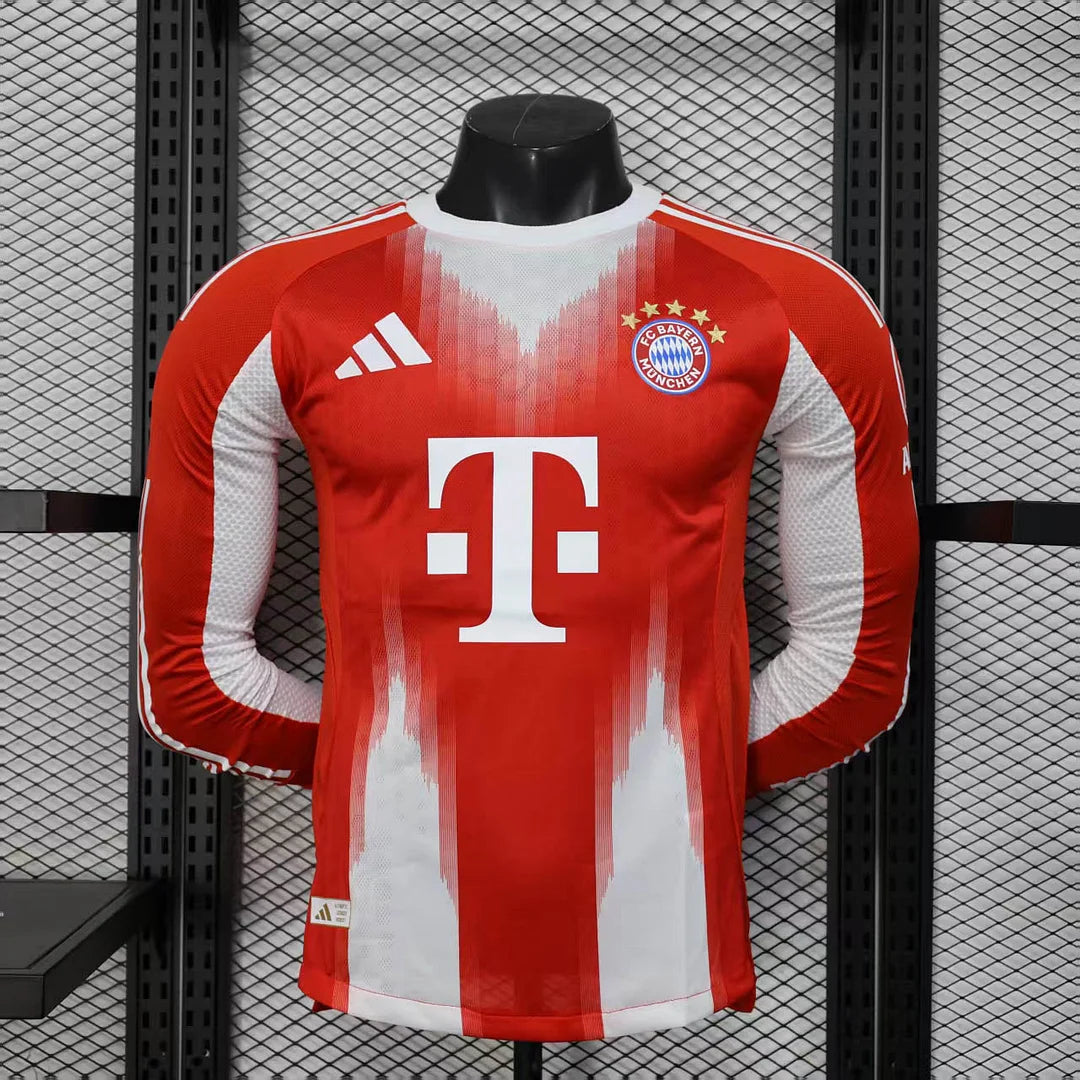 383456e0f084bdcc34c04ec5b7903a8e.jpg 2025/2026 Bayern Munchen Home Long Sleeve - Image 1