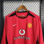 2002/2004 Retro Manchester United Home Long Sleeve - Image 3