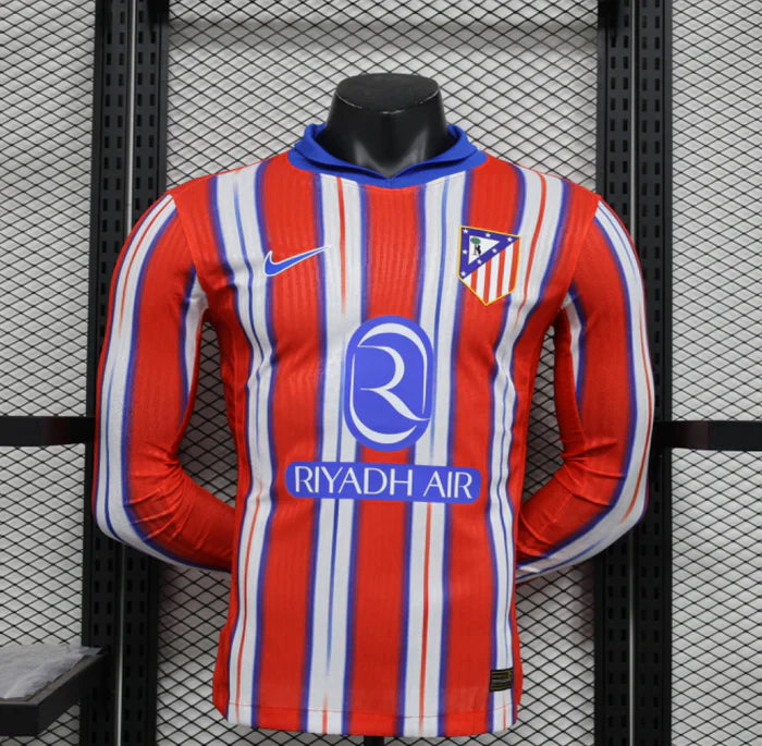64479026-7988-43F2-A06A-6E98E270364A.jpg Atletico Madrid 2024/2025 Home Kit Long Sleeve - Image 1