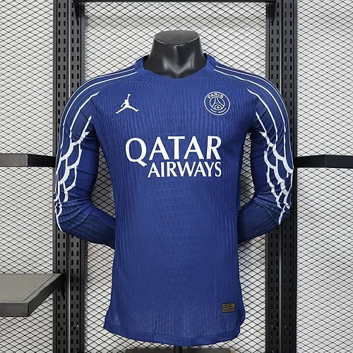 85e701582835b6275ff41ca1b4912af2.jpg PSG Paris Saint Germain X Jordan Fourth Away Long Sleeve - Image 1