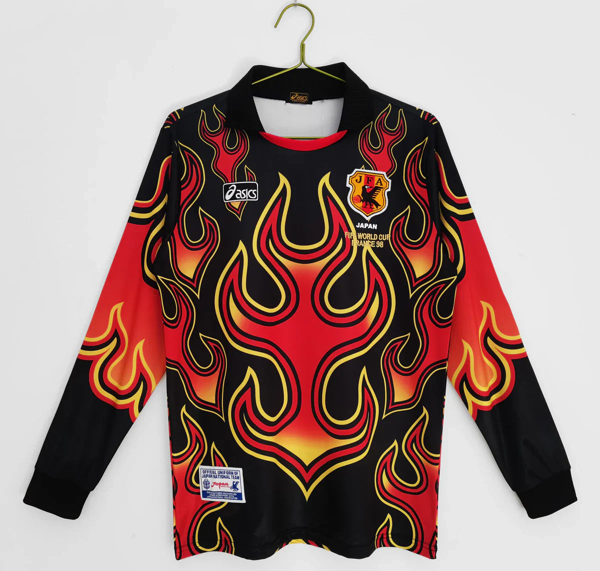 96a07584.jpg Japan Retro 1998-1999 Long Sleeve Goalkeeper Kit - Image 1