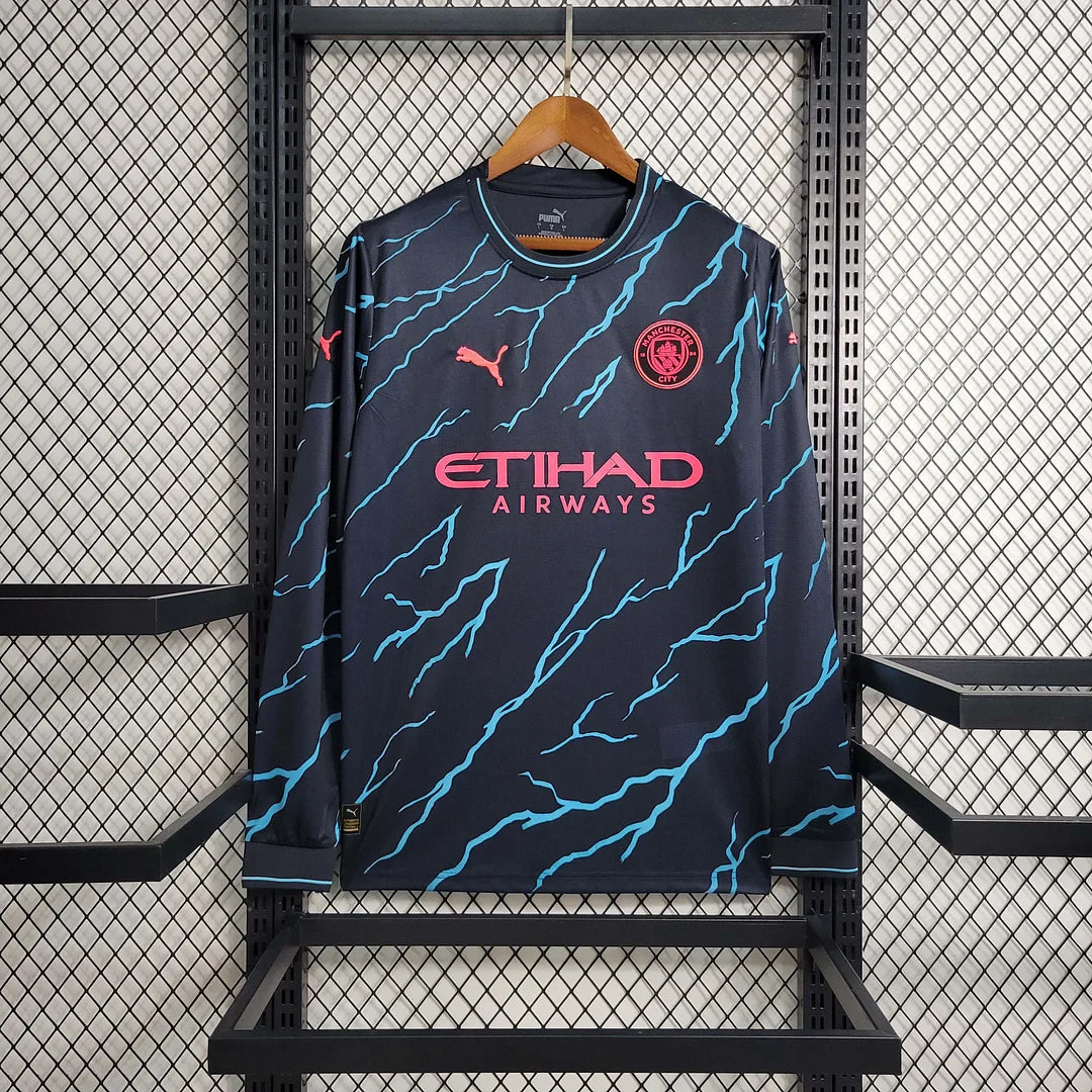 9fb5b92af0e5864bd2756b93a3be4b35.jpg 2023/2024 Manchester City Third Away Long Sleeve - Image 1