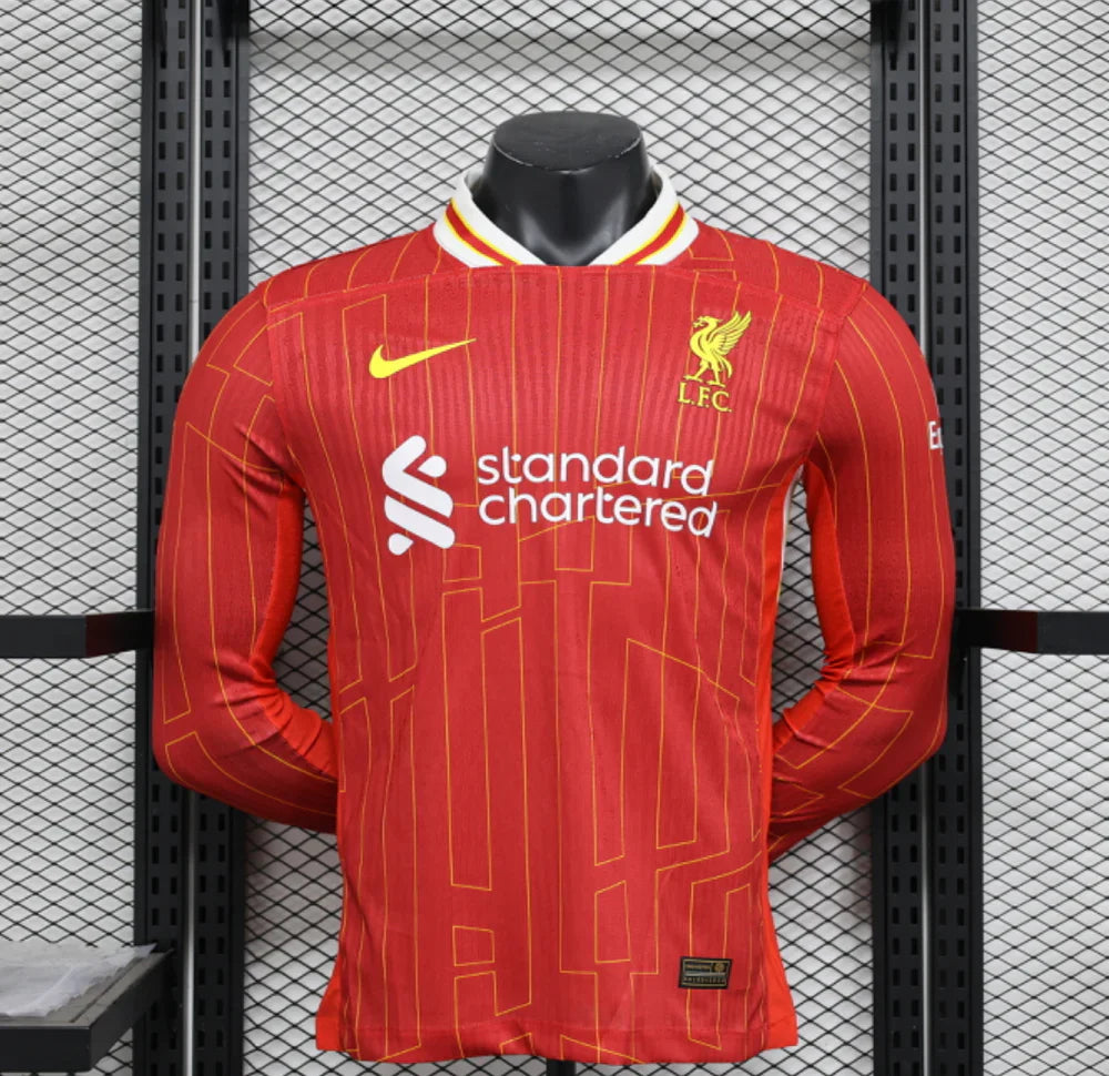 B4015226-173B-426D-ACF9-91C1A921551B.jpg Liverpool 2024/2025 Home Kit Long sleeve - Image 1