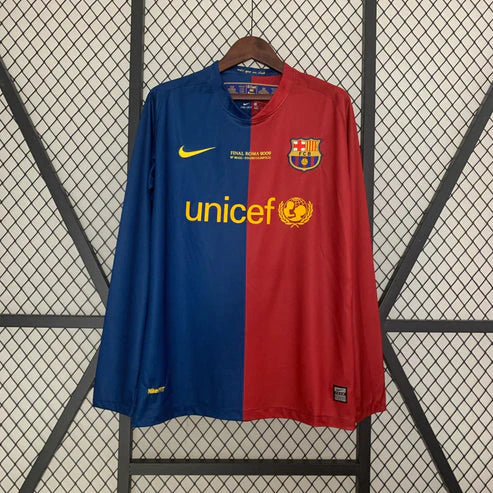 a2ec1d95d4ad8c7ec7b9bb4ba1a64eff.jpg 2008-2009 Retro Barcelona Home Champions League Long sleeve - Image 1