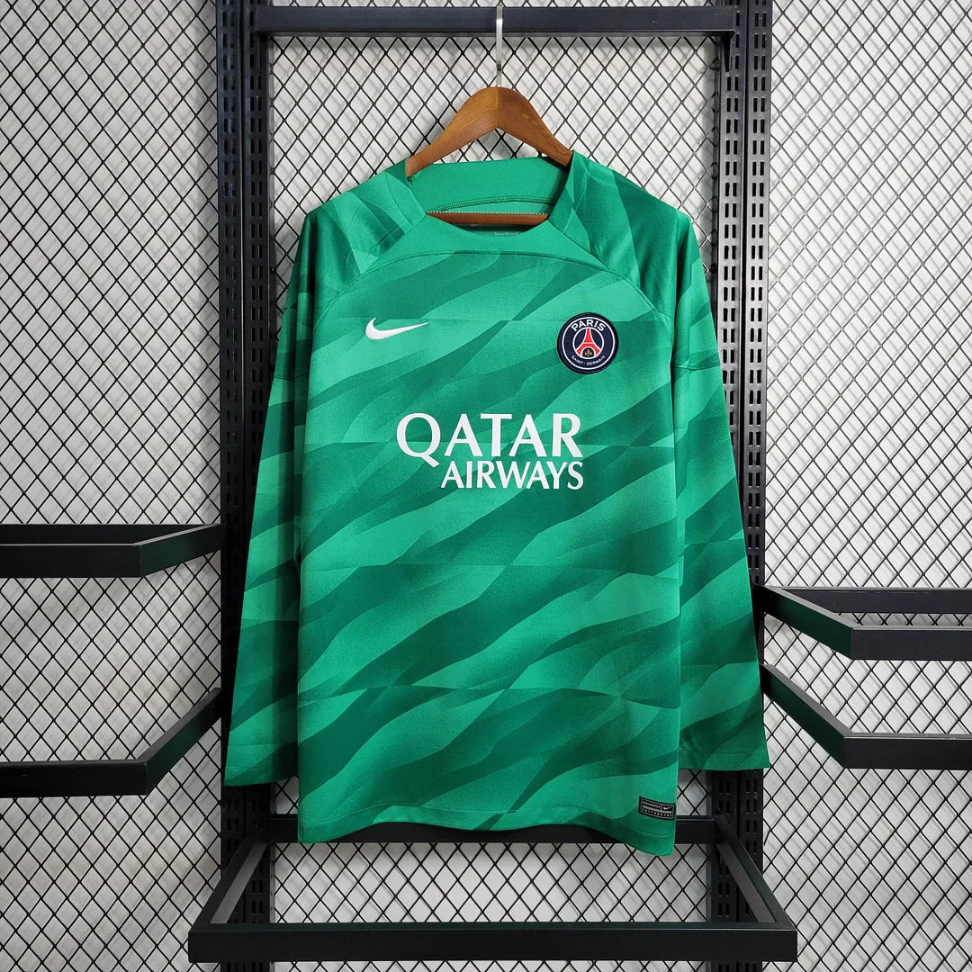 a43918ab85e9f074a646450c3a9566b0.jpg 2023/2024 PSG Paris Saint-Germain Goalkeeper Kit Long Sleeve - Image 1