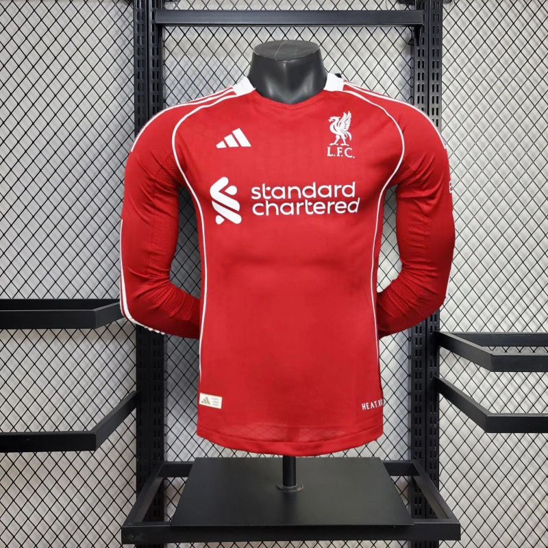 af327d7449c7659303ce8d65100d9b8f.png 2025/2026 Liverpool Home Long Sleeve - Image 1