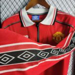 1998/1999 Retro Manchester United Home Jersey Long Sleeve - Image 9