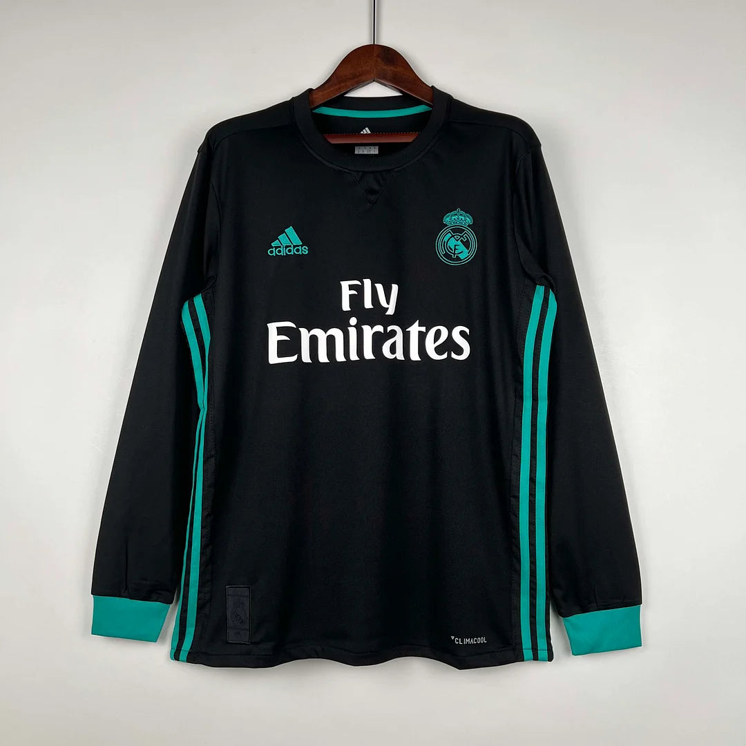 cc7bd5043f93d2c698af3270a06167fe.jpg 2017/2018 Retro Real Madrid Away Jersey Long Sleeve - Image 1
