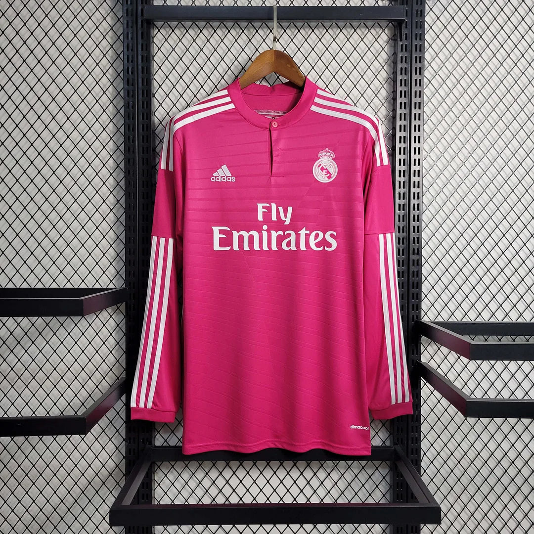 f3f19ed8fdf14e664136614ed941b77e.jpg 2014-2015 Retro Real Madrid Away Jersey Long Sleeve - Image 1