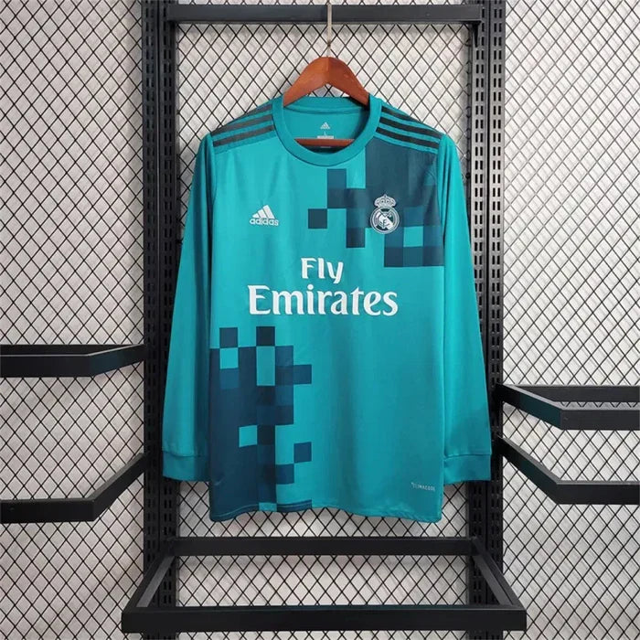 image.jpg Real Madrid Retro 2017-2018 Third Kit Long Sleeve - Image 1