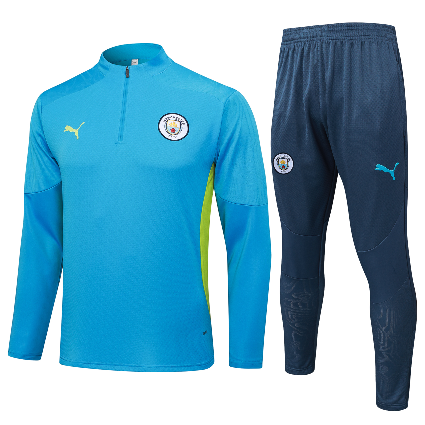 半拉曼城湖兰球员版.jpg Manchester city Training suit2024/2025 Player - Image 1