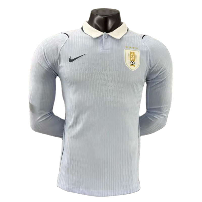 01b9b251a59e7d06a27b4f36269d95e9-1-1.png 2026 Uruguay World cup Home Long Sleeve Football jersey Player Edition - Image 1