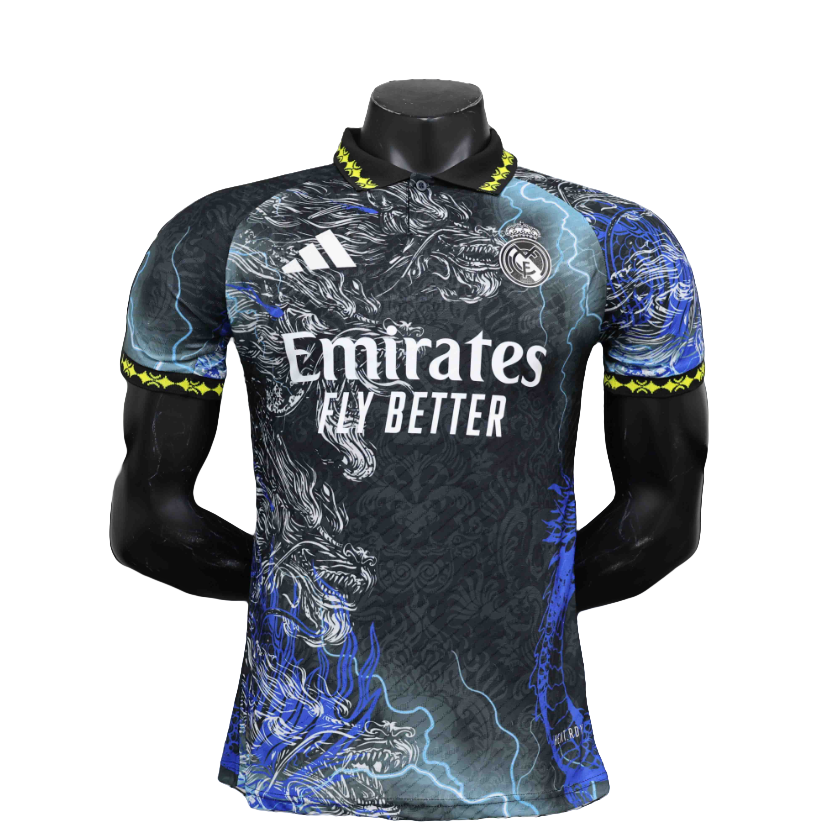 3B6FB19A-47A9-3525-DD08-1522FBCDB34A.png 24-25 Real Madrid Dragon Black$Blue Special Edition Player Version Shirt - Image 1