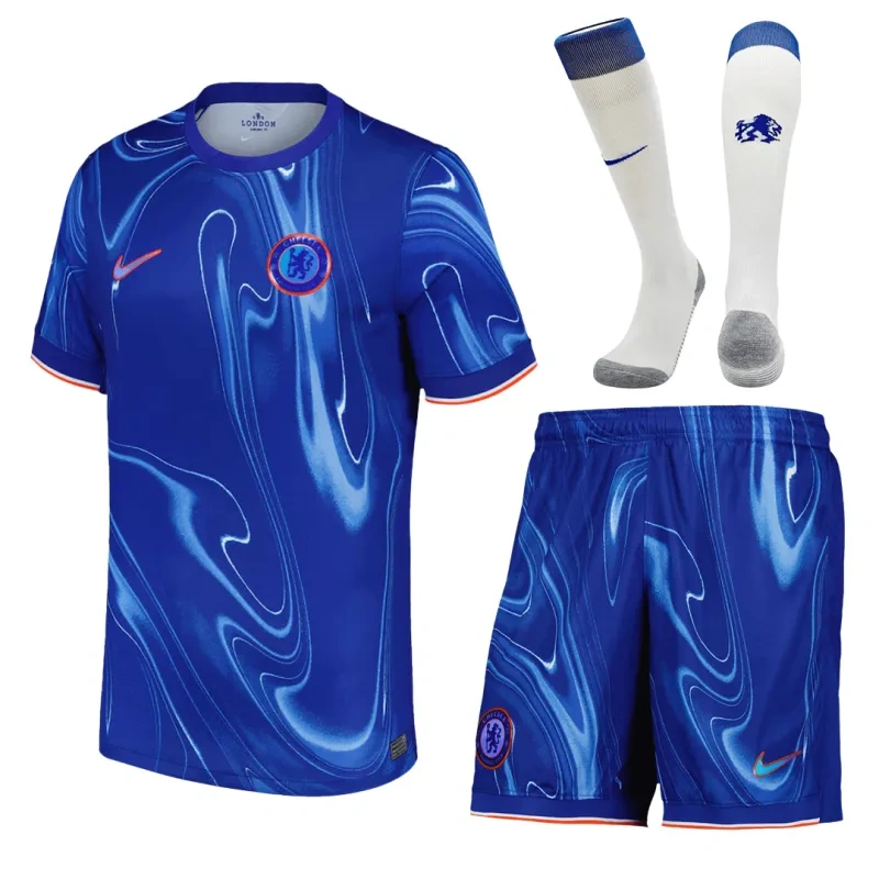 4da46b8380.webp Chelsea 2024/25 Home Full Jersey Kit(Jersey+Shorts+Socks) - Image 1