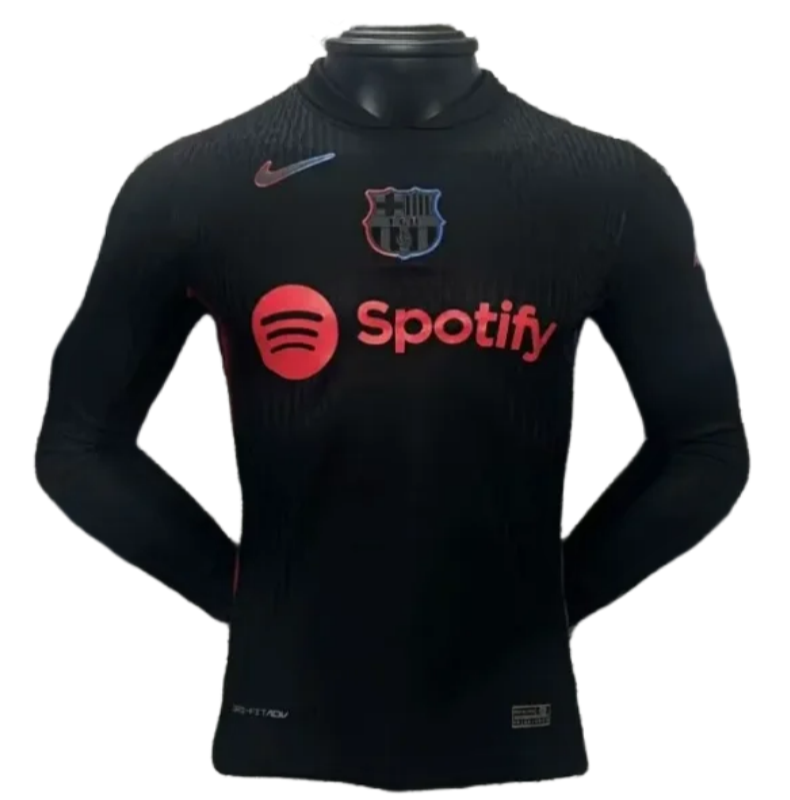 55950B8F-DBFD-AFD0-F83B-F2E07A69D4FE.png 24-25 Barcelona Away Jersey Long Sleeve Player Version - Image 1