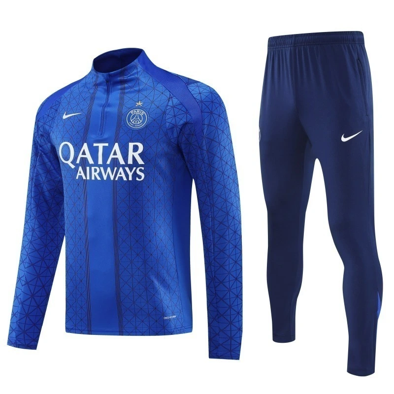 61763958649000-1712362770-3.webp 25-26 PSG Training Kit (Sweatshirt+Pants) Blue - Image 1