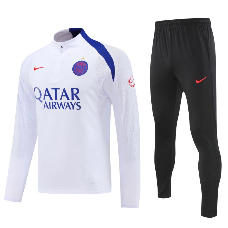 61763958649000-1712362770-6.webp 25-26 PSG Training Kit (Sweatshirt+Pants) white - Image 1