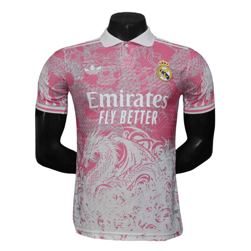 8C676F3F-F65B-F835-1B6C-9B4641C37E6A.png 25-26 Real Madrid Pink Dragon Player Special Edition Football Shirt - Image 1