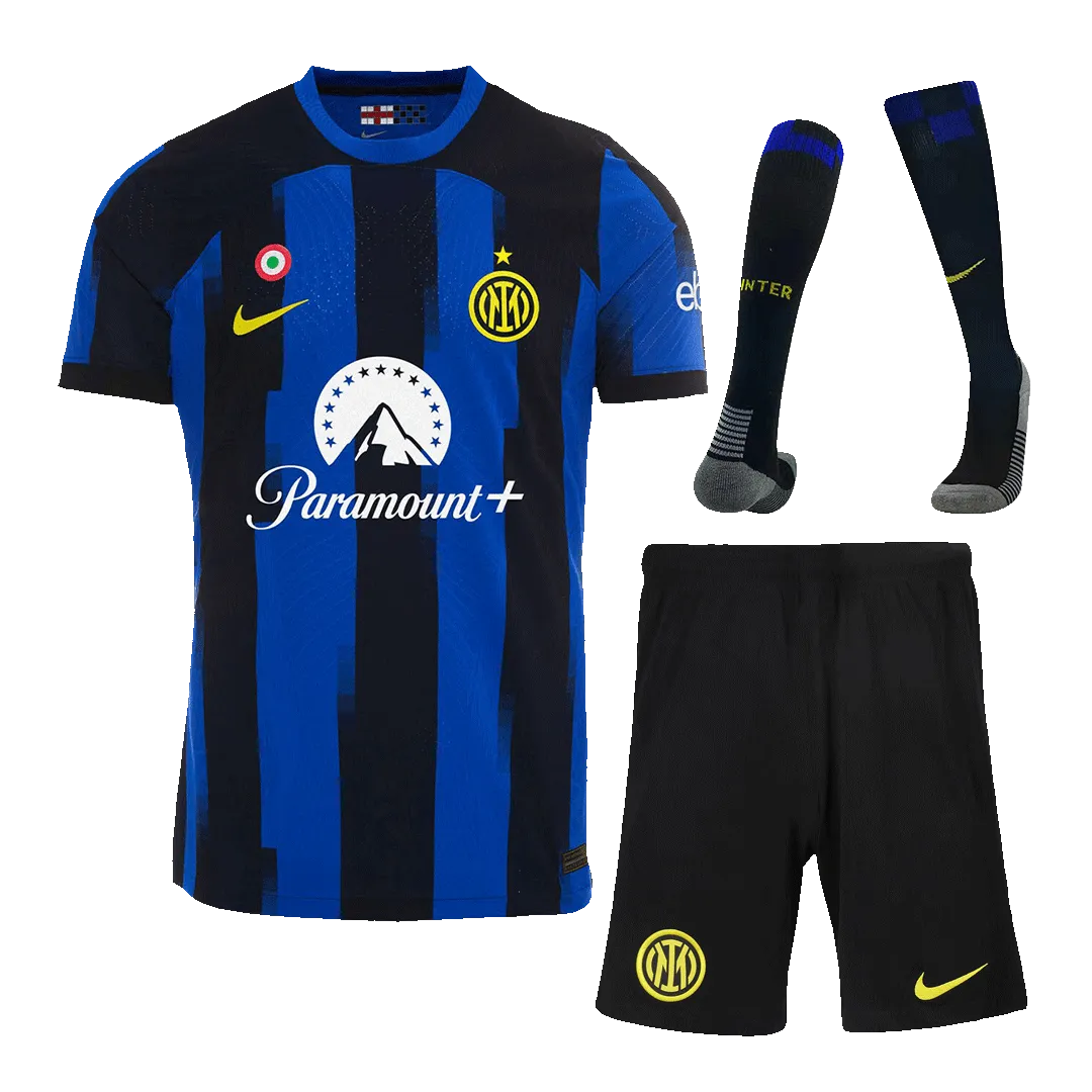 f864bd9295.webp 23-24 Inter Milan Home Whole Kit Jersey+Shorts+Socks - Image 1